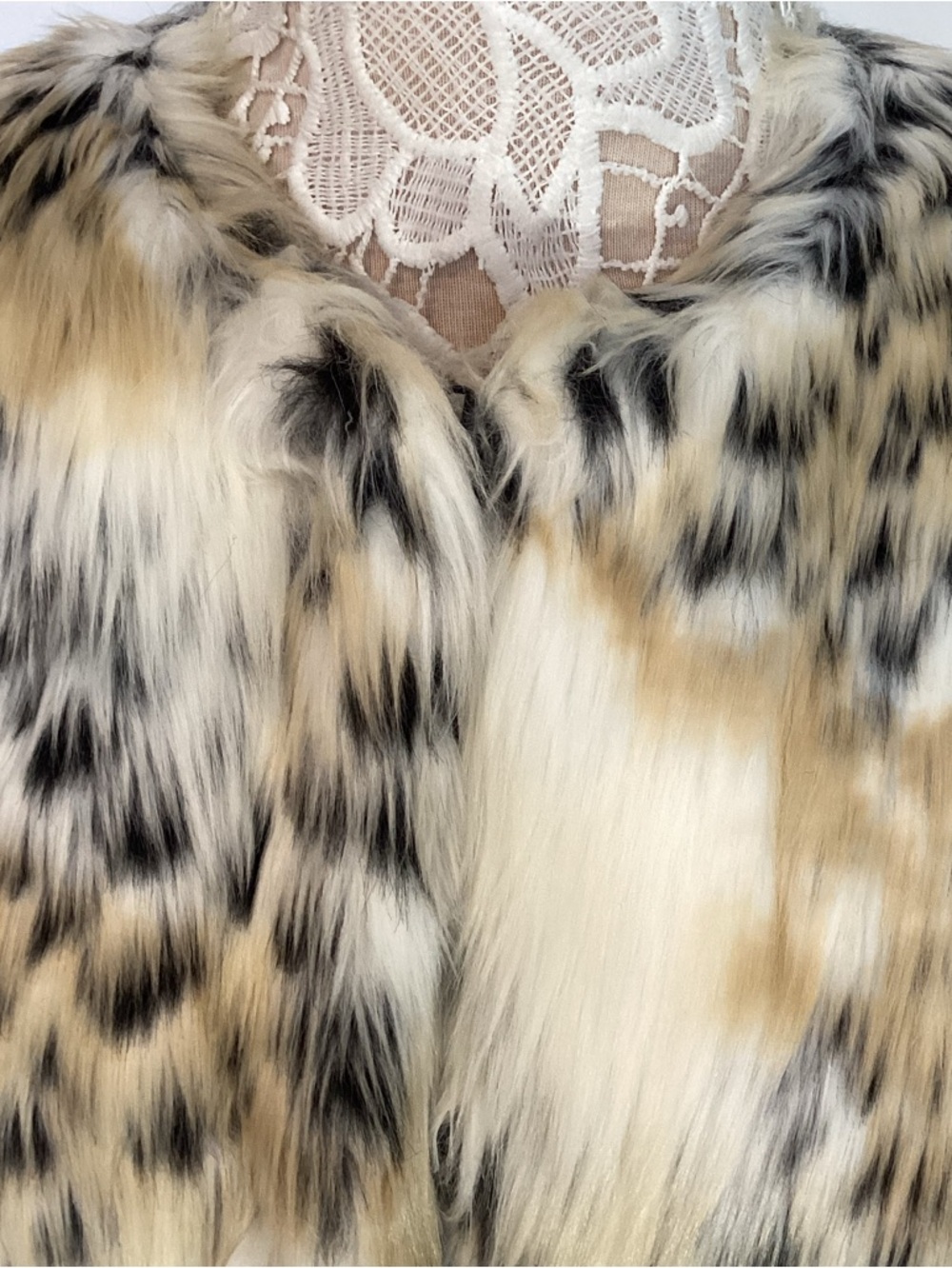 Betsey Johnson faux fur jacket leopard print - Picture 4 of 6